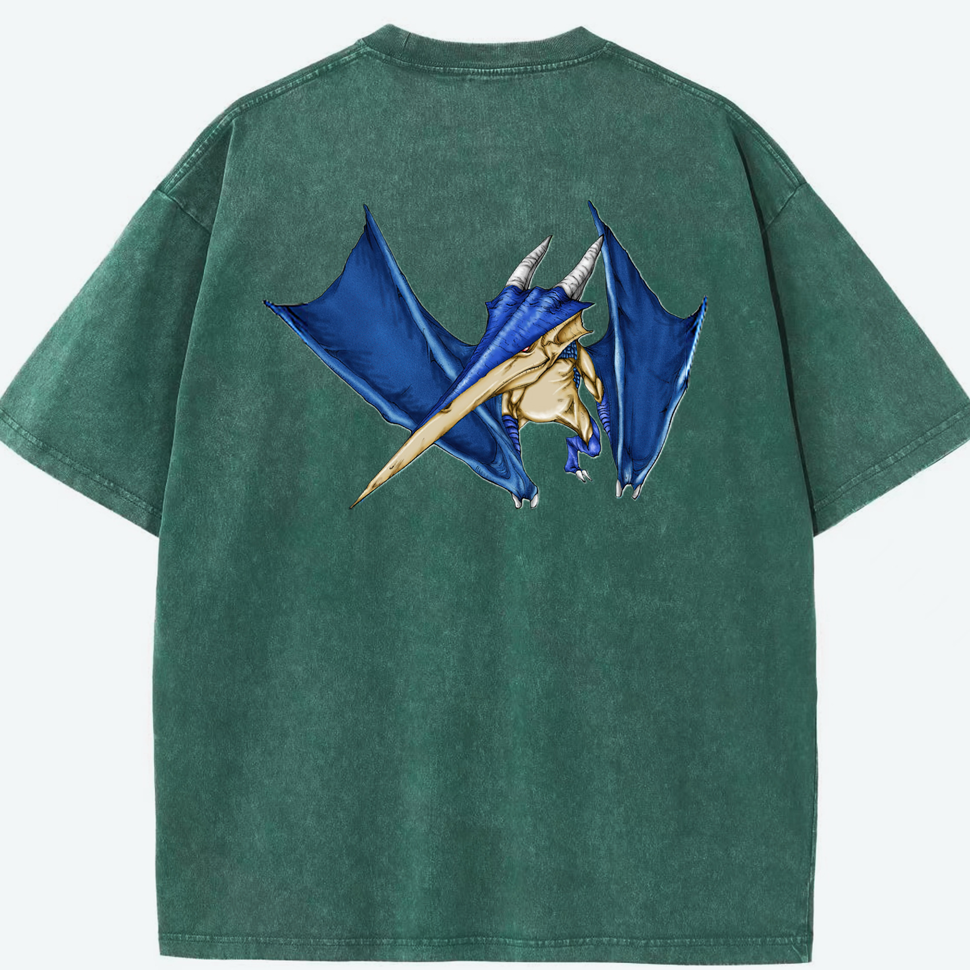 （画像用） 遊☆戯☆王 Yu-Gi-Oh! 綿100% ヴィンテージ風 半袖Tシャツ（背面プリント）